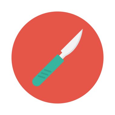 kesme glif düz vektör simge