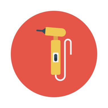 oral glif düz vektör simgesi