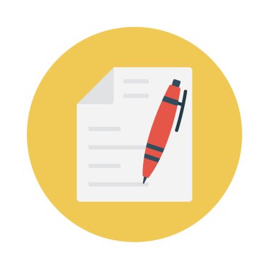 gph düz vektör simgesi yazmak