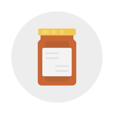 tatlı glyph düz vektör simgesi