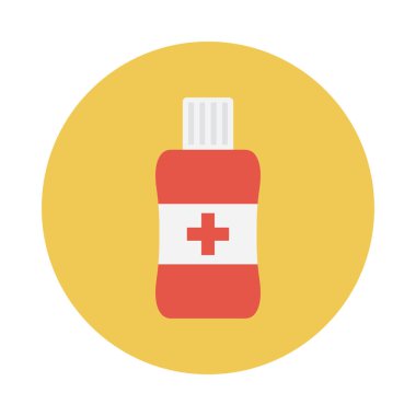 tıbbi glyph düz vektör simgesi