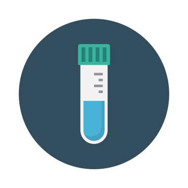 tüp glyph düz vektör simgesi