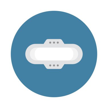 yastıkları glyph düz vektör simgesi