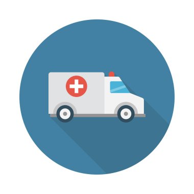 hastane glyph düz vektör simgesi