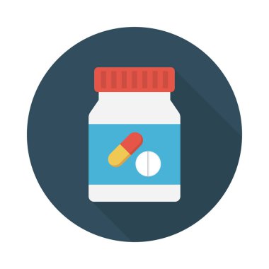 düz uyuşturucu glif simge vektör