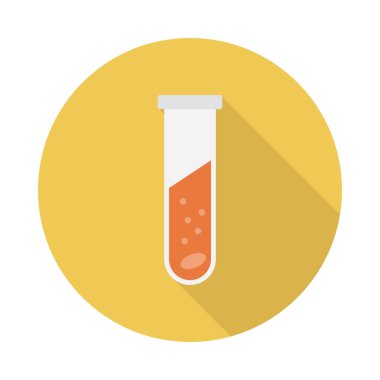 tüp glyph düz vektör simgesi