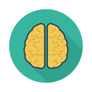 fikir glyph düz vektör simgesi