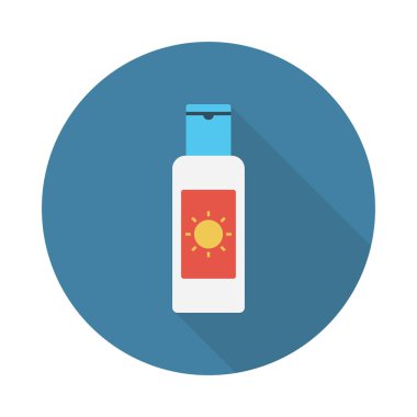 losyon glyph düz vektör simgesi