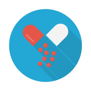 pills glyph düz vektör simgesi