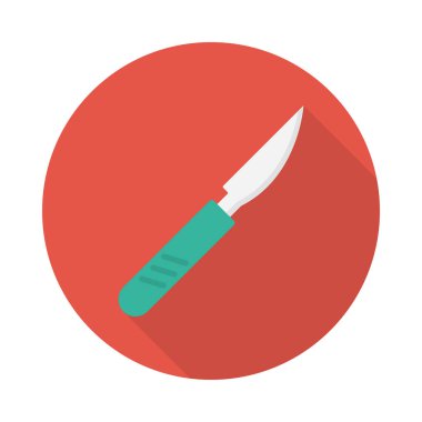 kesme glif düz vektör simge