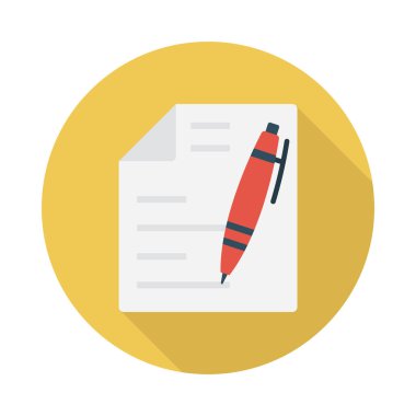 gph düz vektör simgesi yazmak