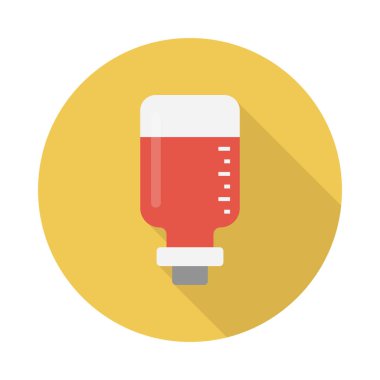 damla glyph düz vektör simgesi