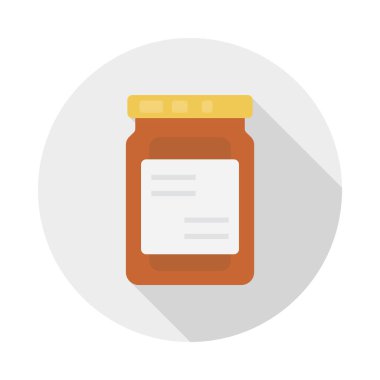 tatlı glyph düz vektör simgesi