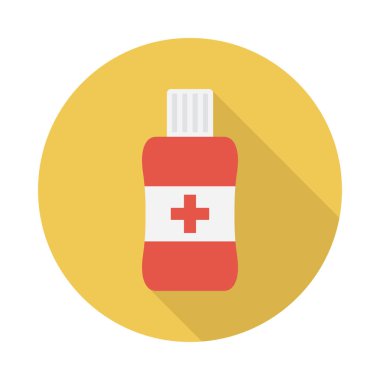 tıbbi glyph düz vektör simgesi