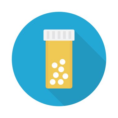 tüp glyph düz vektör simgesi