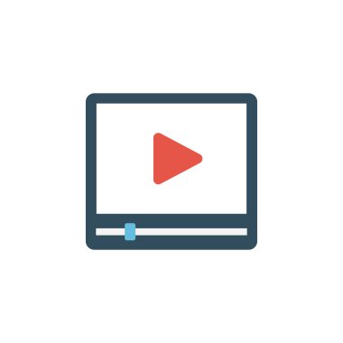 oyuncu glif düz vektör simgesi