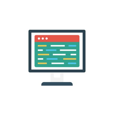 tarayıcı glif düz vektör simge