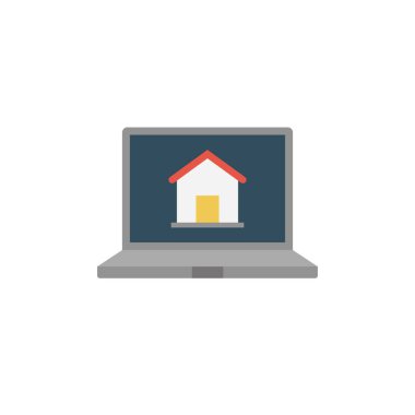 ana sayfa glyph düz vektör simgesi