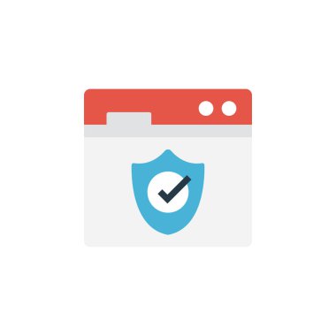 koruma glyph düz vektör simgesi