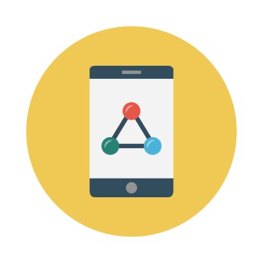 bağlantı glyph düz vektör simgesi