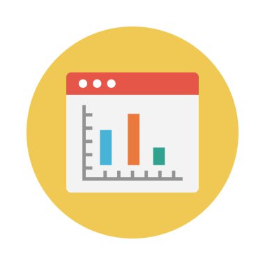 Seo glyph düz vektör simgesi