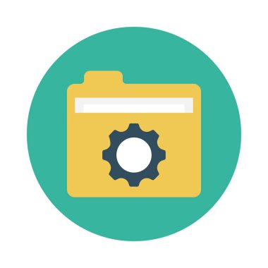 Dizin glif düz vektör simgesi