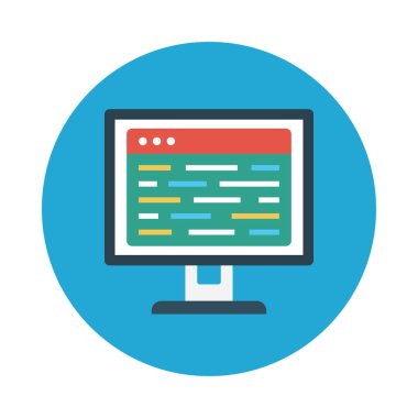 tarayıcı glif düz vektör simge