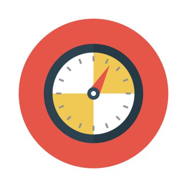 geri sayım glyph düz vektör simgesi