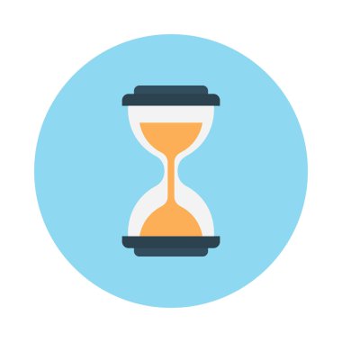 kronometre glyph düz vektör simgesi