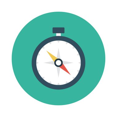 navigasyon glyph düz vektör simgesi