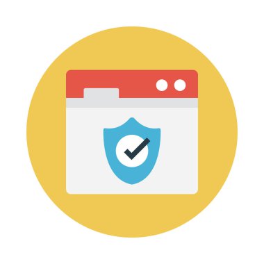 koruma glyph düz vektör simgesi