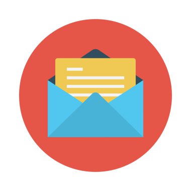 açık glyph düz vektör simgesi