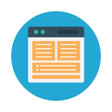 tarayıcı glif düz vektör simge