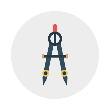 pusula glyph düz vektör simgesi