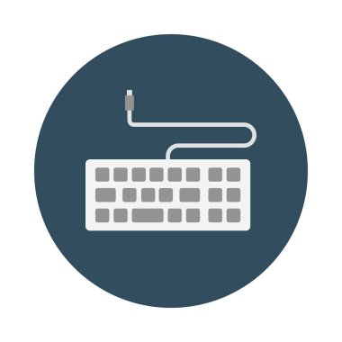 bilgisayar glif düz vektör simge