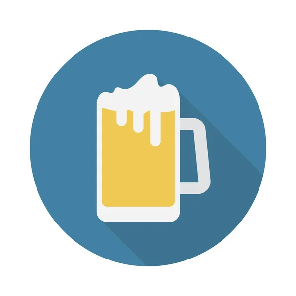 Alcohol Glyph Flat Vector Icon — Stock Vector