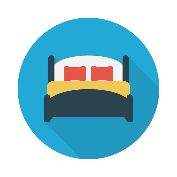 Glifo Almohada Icono Vector Plano — Vector de stock