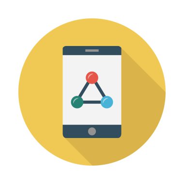 bağlantı glyph düz vektör simgesi