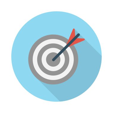 odak glyph düz vektör simgesi