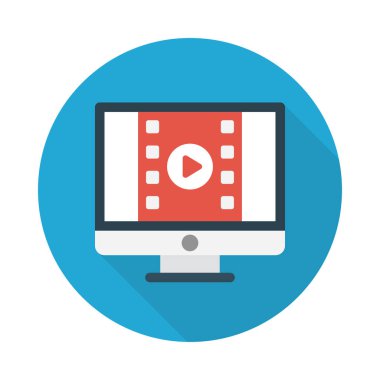 Seo glyph düz vektör simgesi