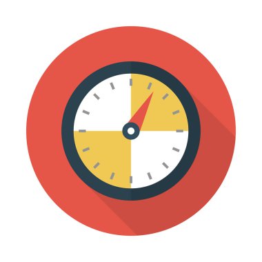 geri sayım glyph düz vektör simgesi