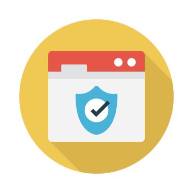 koruma glyph düz vektör simgesi