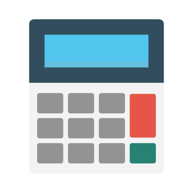 hesaplama glyph düz vektör simgesi