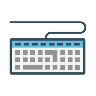 bilgisayar glif düz vektör simge