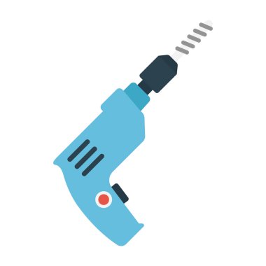 makine glif düz vektör simgesi