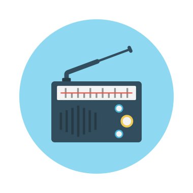 bant glif düz vektör simgesi