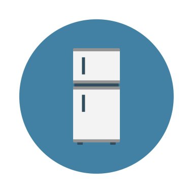 buzdolabı glyph düz vektör simgesi