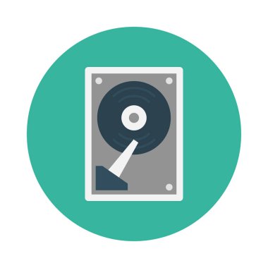 bellek glyph düz vektör simgesi