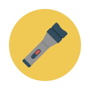 el feneri glyph düz vektör simgesi