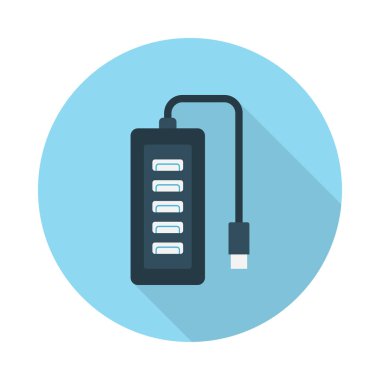 adaptör glyph düz vektör simgesi